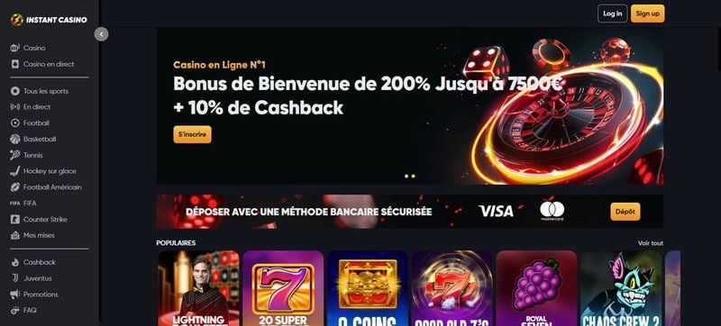Image: Connexion Instantané au Meilleur Casino En Ligne Francophone pour Tous les